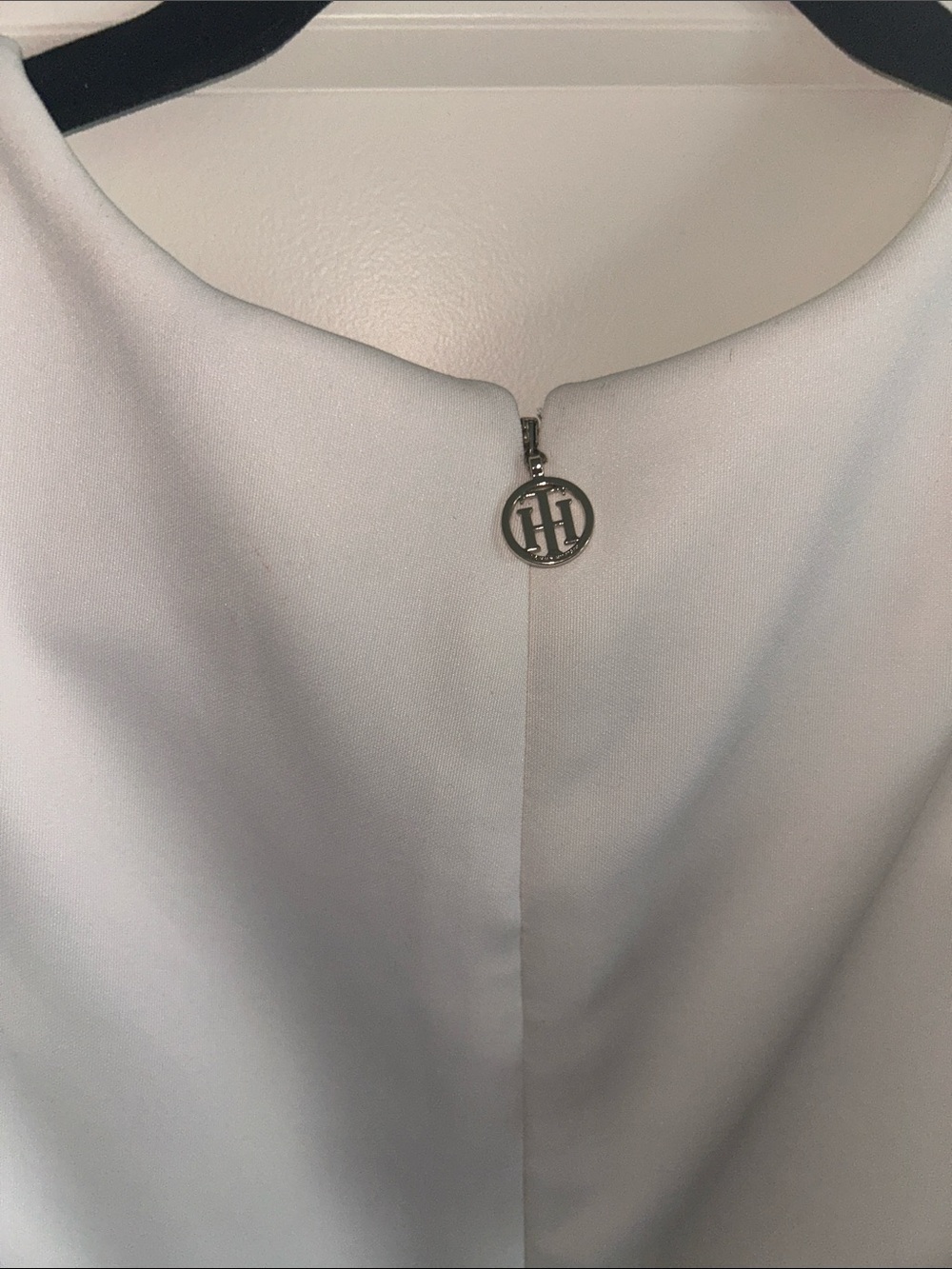 Tommy Hilfiger Elegant Black and White Ruffle Sleeve Dress - Picture 5 of 5